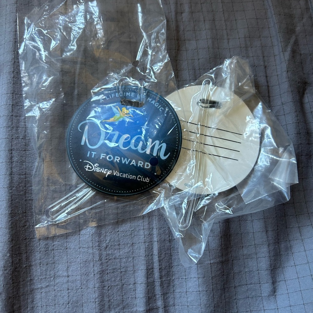 Disney Dream It Forward Luggage Tag - Blue and White